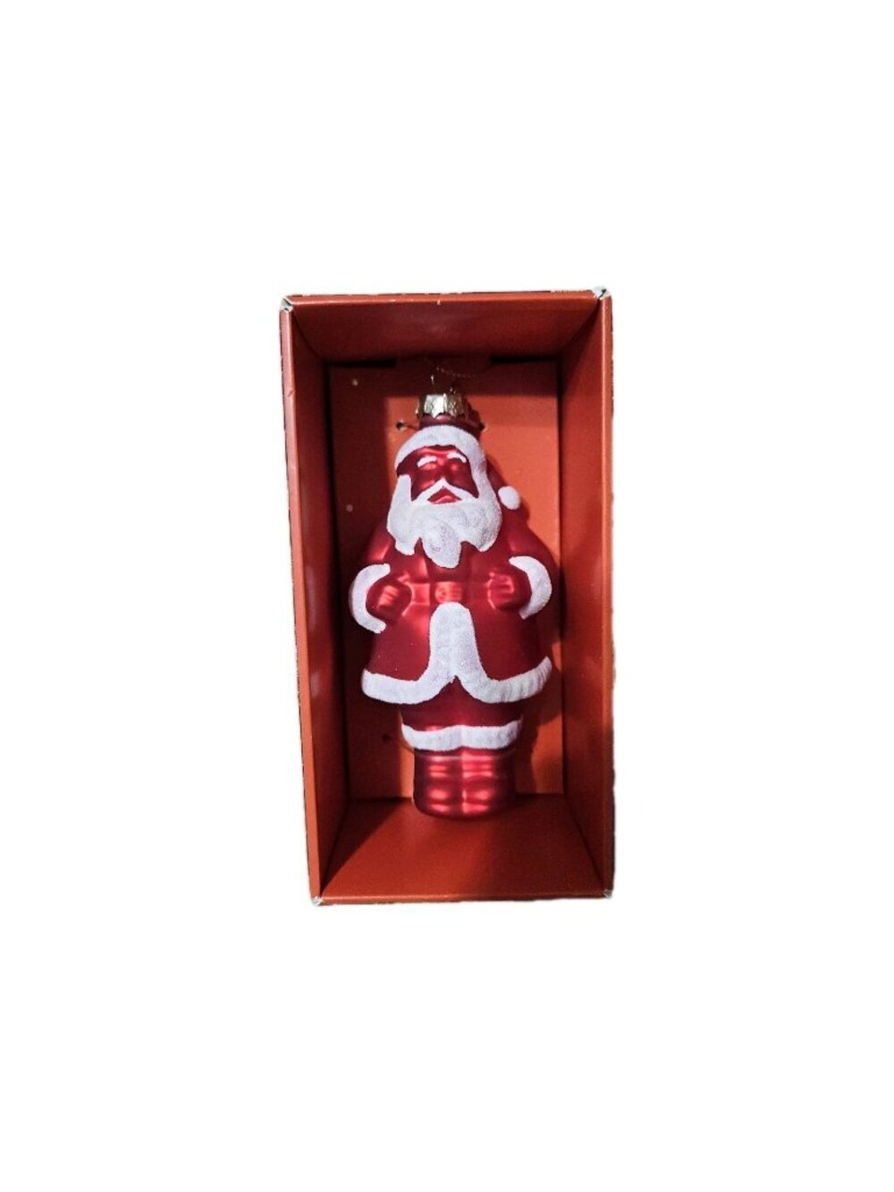 John Derian x Target Blown Glass Santa Ornament Christmas Holiday 5" No Box Lid